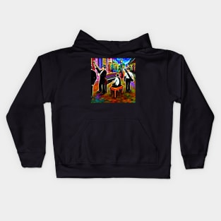 Musicians Playing In The French Quarter Of New Orleans Kids Hoodie